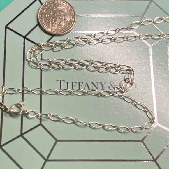Tiffany co link chain 925 silver 18” new with box - Picture 5 of 6